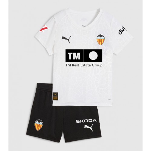 Maglia Calcio Valencia Prima Divisa Bambino 2025-26 Manica Corta (+ pantaloncini)